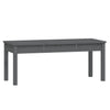 Graue Gartenbank Sarande 109x44x45cm (Kiefer)