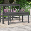 Graue Gartenbank Sarande 109x44x45cm (Kiefer)
