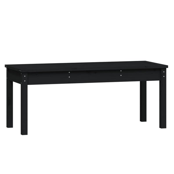 Gartenbank Sarande schwarz 109x44x45cm (Kiefer)