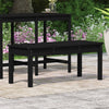 Gartenbank Sarande schwarz 109x44x45cm (Kiefer)