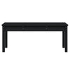 Gartenbank Sarande schwarz 109x44x45cm (Kiefer)
