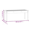Gartenbank Sarande schwarz 109x44x45cm (Kiefer)