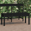 Gartenbank Sarande schwarz 109x44x45cm (Kiefer)