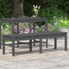 Graue Gartenbank Sarande 159,5x44x45cm (2-Sitzer, Kiefer)