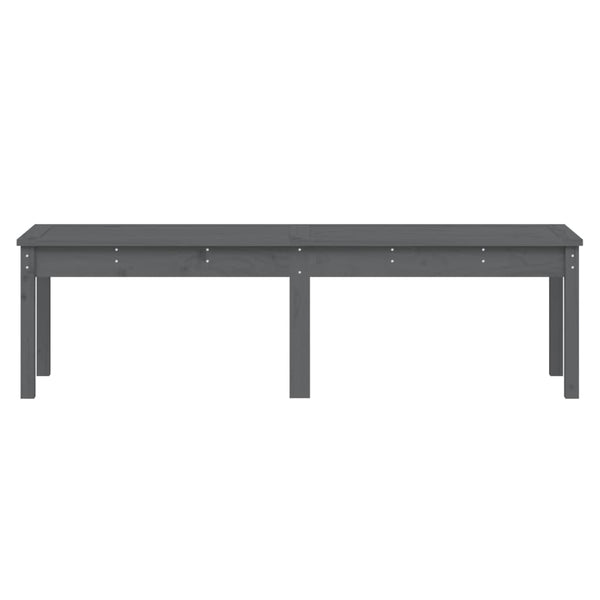 Graue Gartenbank Sarande 159,5x44x45cm (2-Sitzer, Kiefer)