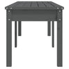 Graue Gartenbank Sarande 159,5x44x45cm (2-Sitzer, Kiefer)