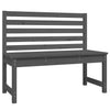Graue Gartenbank Moglam 109cm (Kiefer)