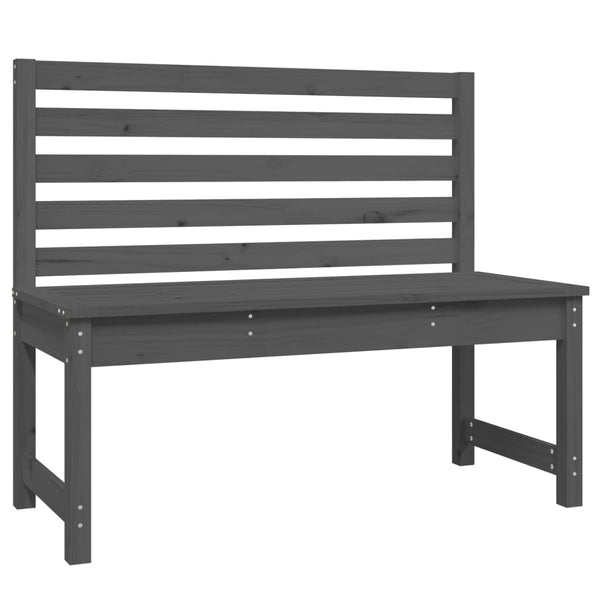 Graue Gartenbank Moglam 109cm (Kiefer)