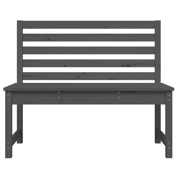 Graue Gartenbank Moglam 109cm (Kiefer)