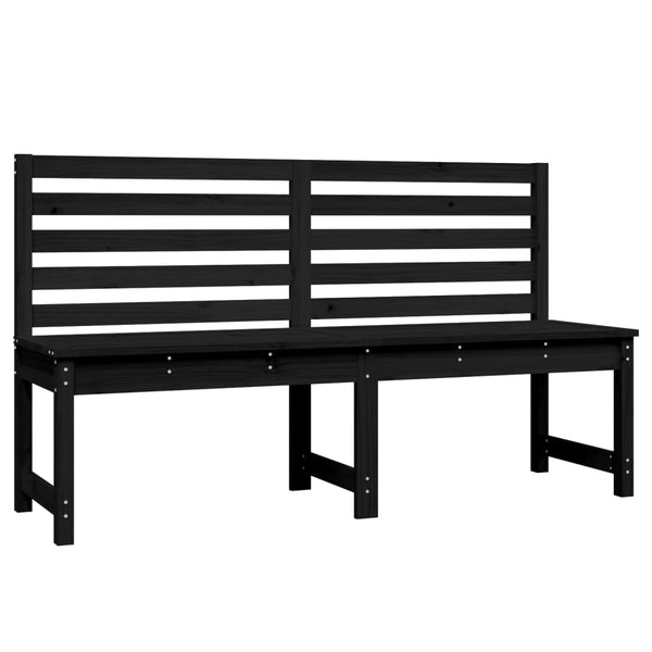 Musta puutarhapenkki Moglam 157,5cm (mänty)
