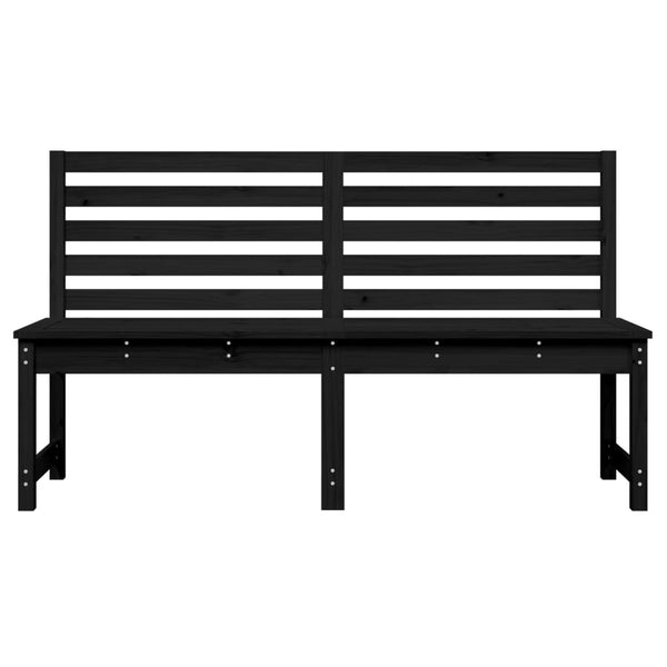 Musta puutarhapenkki Moglam 157,5cm (mänty)