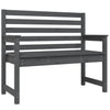 Harmaa puutarhapenkki Rizyi 109x48x91,5cm (mänty)
