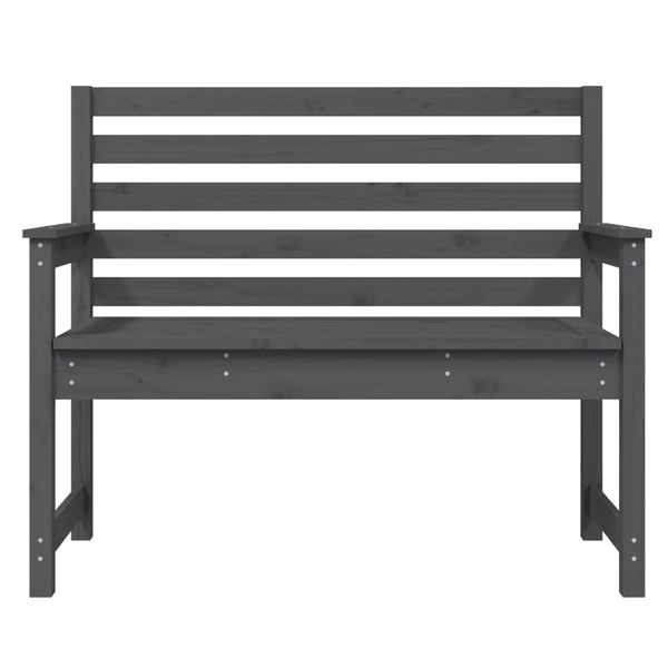 Harmaa puutarhapenkki Rizyi 109x48x91,5cm (mänty)