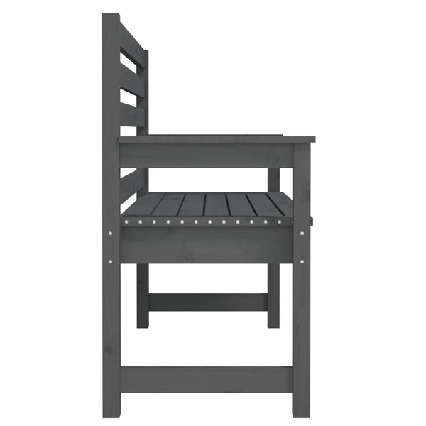 Harmaa puutarhapenkki Rizyi 109x48x91,5cm (mänty)