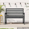 Harmaa puutarhapenkki Rizyi 109x48x91,5cm (mänty)