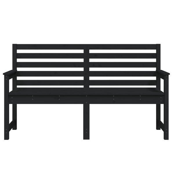 Musta puutarhapenkki Rizyi 159,5x48x91,5cm (mänty)
