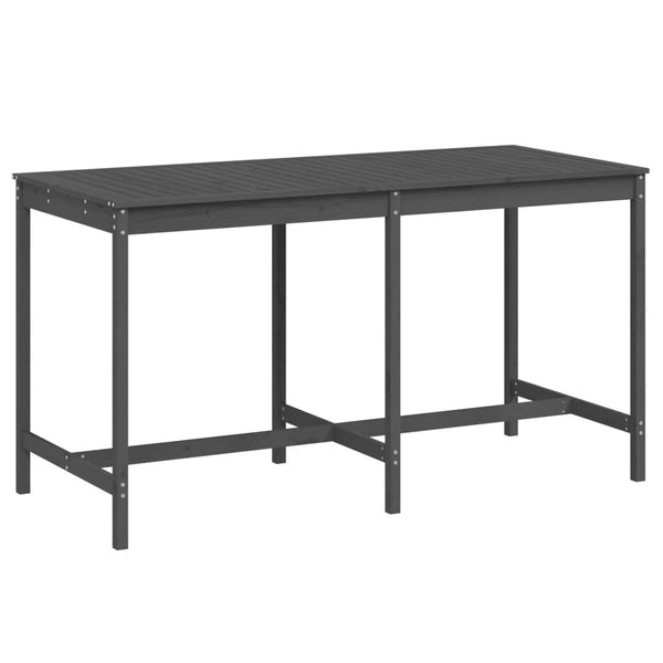 Gartentisch Nicolaies 203,5x90x110cm grau (Kiefer)