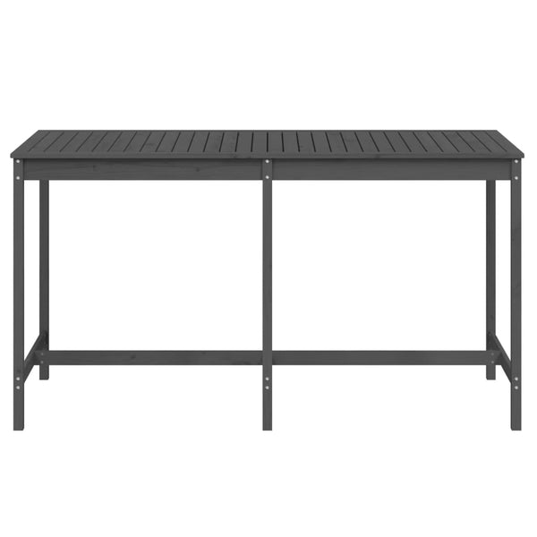 Gartentisch Nicolaies 203,5x90x110cm grau (Kiefer)