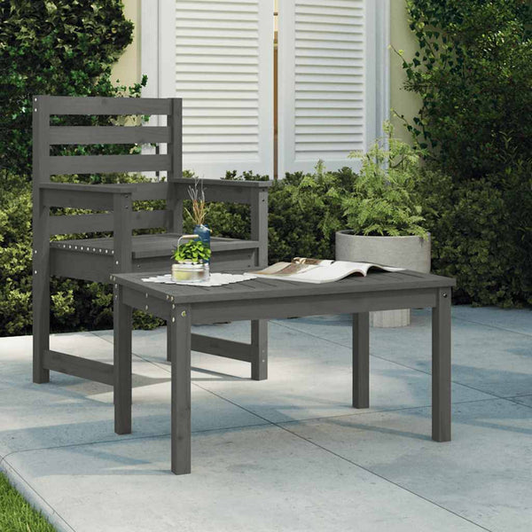 Grauer Gartentisch Craisor 82,5x50,5x45cm (Kiefer)