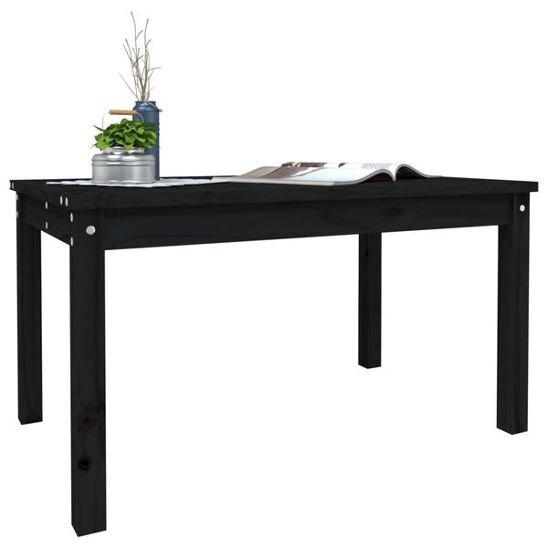 Schwarzer Gartentisch Craisor 82,5x50,5x45cm (Kiefer)