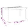 Gartentisch Craisor 82,5x50,5x45cm (Douglasie)