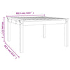 Gartentisch Craisor 82,5x82,5x45cm (Kiefer)