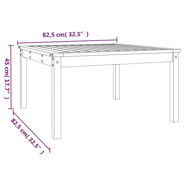 Gartentisch Craisor 82,5x82,5x45cm (Kiefer)