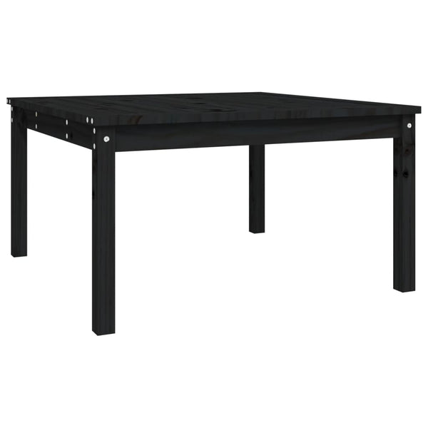 Schwarzer Gartentisch Craisor 82,5x82,5x45cm (Kiefer)