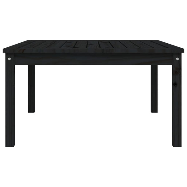 Schwarzer Gartentisch Craisor 82,5x82,5x45cm (Kiefer)