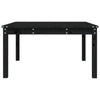 Schwarzer Gartentisch Craisor 82,5x82,5x45cm (Kiefer)