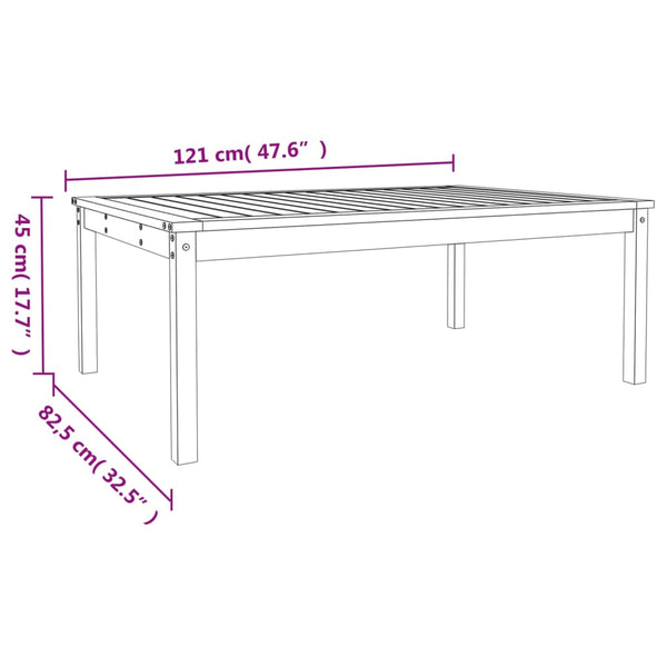 Puutarhapöytä Craisor 121,5x82,5x45cm (mänty)