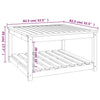 Gartentisch Veliscu 82,5x82,5x45cm (Kiefer)