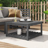 Grauer Gartentisch Veliscu 82,5x82,5x45cm (Kiefer)