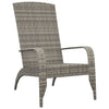 Grauer Adirondack Gartenstuhl Damica (Polyrattan)