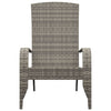 Grauer Adirondack Gartenstuhl Damica (Polyrattan)
