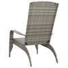 Grauer Adirondack Gartenstuhl Damica (Polyrattan)