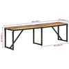 Bank Soanea 160x35x46cm (recyceltes Mangoholz)