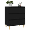 Schwarzes Sideboard Eraan 60x35x70cm (Holz)