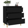 Schwarzes Sideboard Eraan 60x35x70cm (Holz)