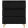 Schwarzes Sideboard Eraan 60x35x70cm (Holz)