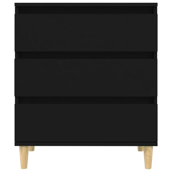 Schwarzes Sideboard Eraan 60x35x70cm (Holz)