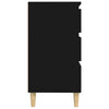 Schwarzes Sideboard Eraan 60x35x70cm (Holz)