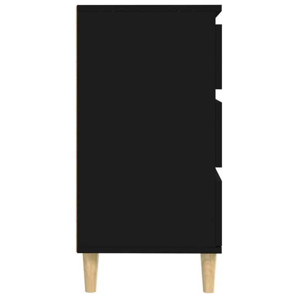 Schwarzes Sideboard Eraan 60x35x70cm (Holz)