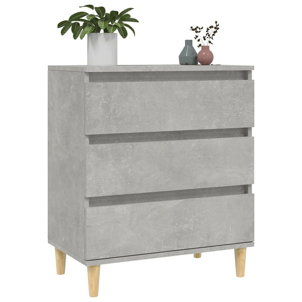 Betongraues Sideboard Eraan 60x35x70cm (Holz)