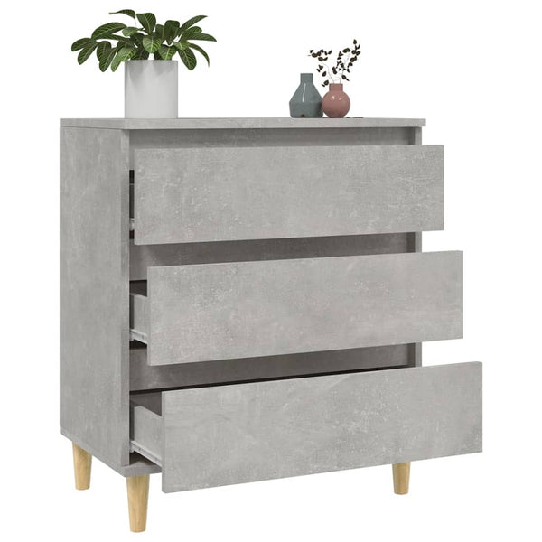 Betongraues Sideboard Eraan 60x35x70cm (Holz)