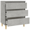 Betongraues Sideboard Eraan 60x35x70cm (Holz)