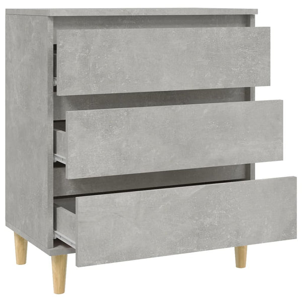 Betongraues Sideboard Eraan 60x35x70cm (Holz)