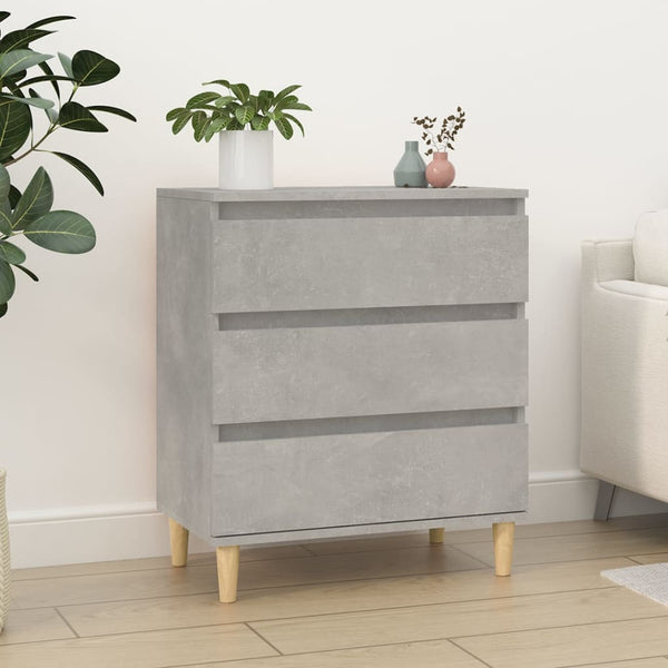 Betongraues Sideboard Eraan 60x35x70cm (Holz)