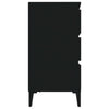 Schwarzes Sideboard Wissam 60x35x70cm (Holz)