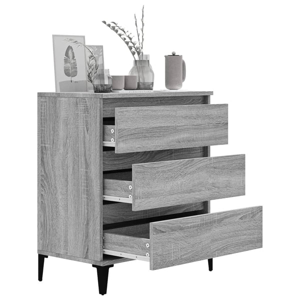 Graues Sideboard Wissam 60x35x70cm (Holz)